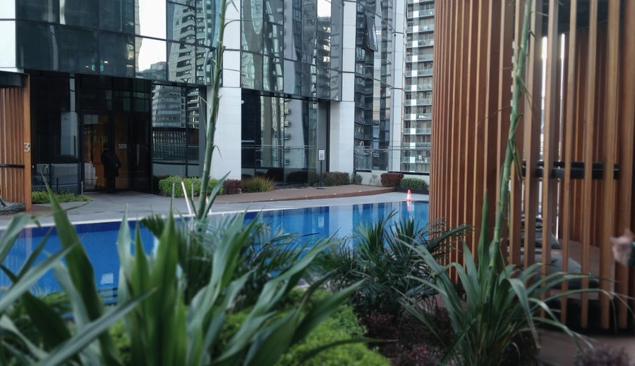 High-rise residential tower facade